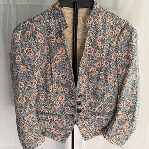 Free People Floral Patterned Blazer